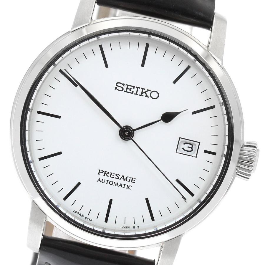 セイコー SEIKO 6R35-00F0/SARX065 プレサージュ 琺瑯ダイヤル 自動巻き メンズ 良品 箱・保証書付き_967153 SEIKO（セイコー） SEIKO 6R35-00F0/SARX065 プレサージュ 琺瑯