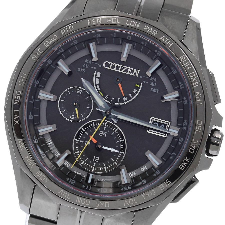 シチズン CITIZEN AT9097-54E/H820-T023991 アテッサ エコドライブ ソーラー電波 メンズ 良品 箱・保証書付き_967154 CITIZEN（シチズン） CITIZEN AT9097-54E/H820-T023991 アテッサ エコ