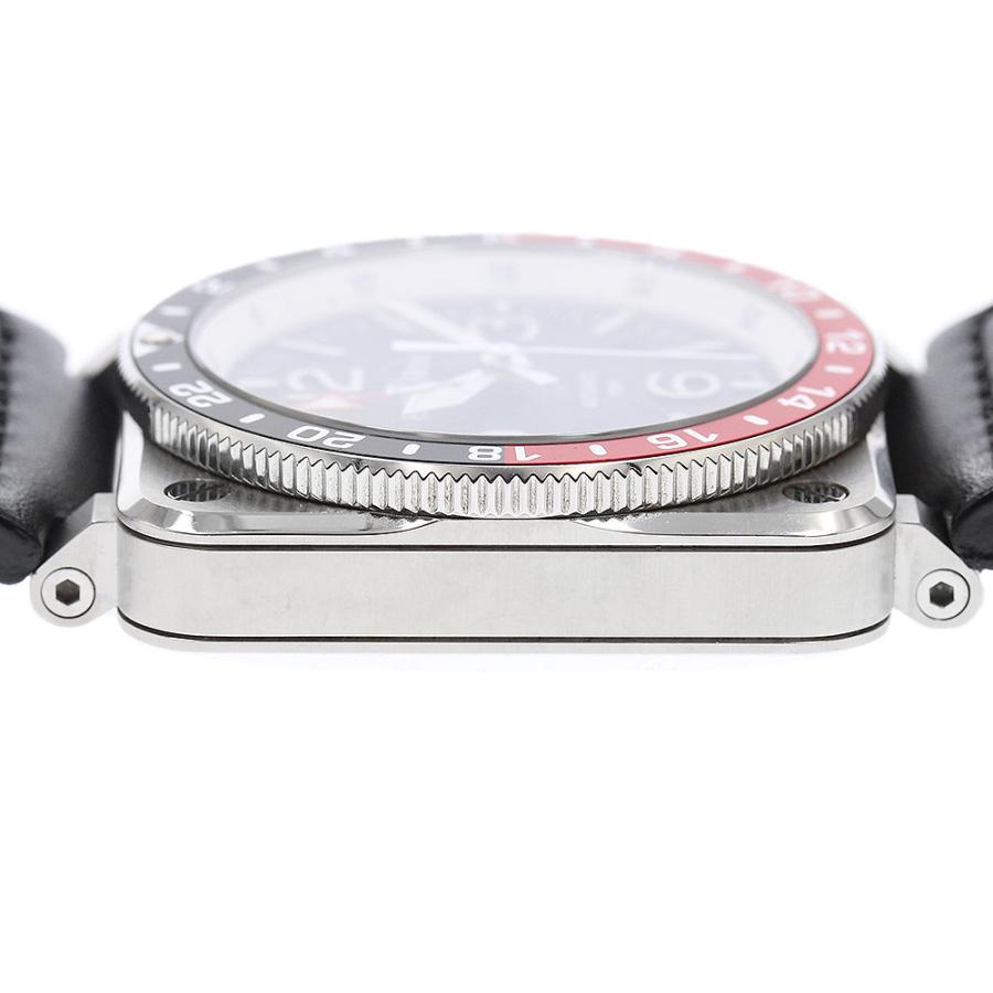 ベル＆ロス Bell＆Ross BR0393-GMT-ST/SCA GMT デイト 自動巻き メンズ 保証書付き_900521 ベル&ロス Bell＆Ross BR0393-BL-ST/SCA BR-03 GMT デイト 自動巻き