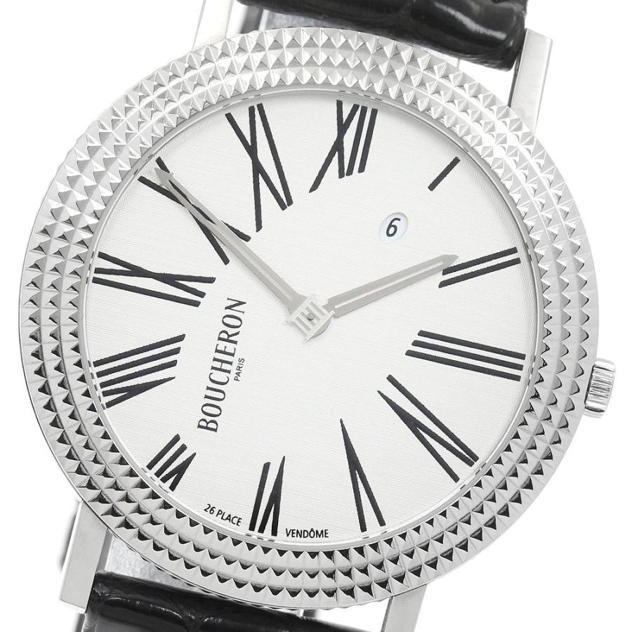 訳あり ブシュロン Boucheron ロンド デイト クォーツ メンズ _967563 BOUCHERON（ブシュロン） 訳あり ロンド デイト クォーツ メンズ