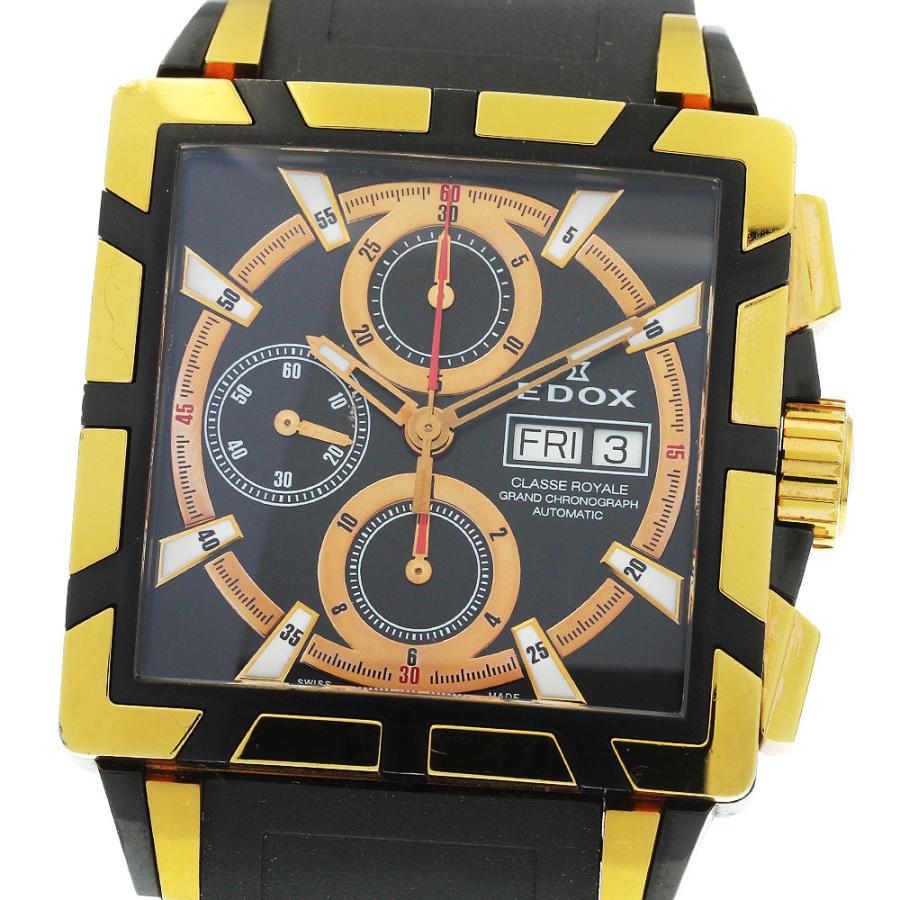 エドックス EDOX 01105-357RN-NIR クラスロイヤル クロノグラフ デイデイト 自動巻き メンズ _967704 EDOX（エドックス） EDOX 01105-357RN-NIR クラスロイヤル クロノ