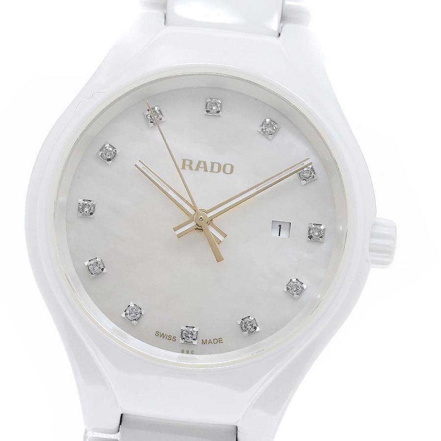 ✨RADO✨ラドー✨ホワイト文字盤✨クォーツ✨レディース✨腕時計✨ RADO（ラドー） RADO 111.0061.3 トゥルー 12Pダイヤ デイト クォーツ
