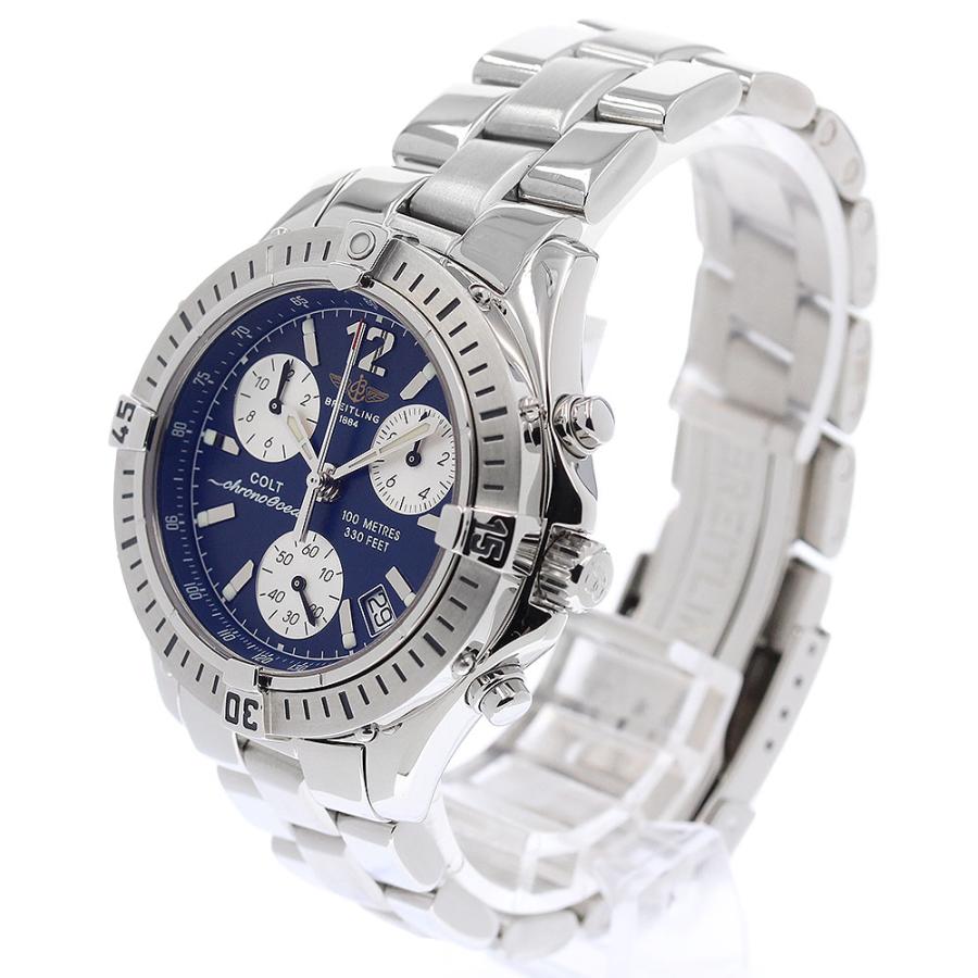 ブライトリング BREITLING A53350 コルト クロノオーシャン デイト クォーツ メンズ 美品 箱・保証書付き_968068 ブライトリング（BREITLING） BREITLING A53350 コルト クロノ