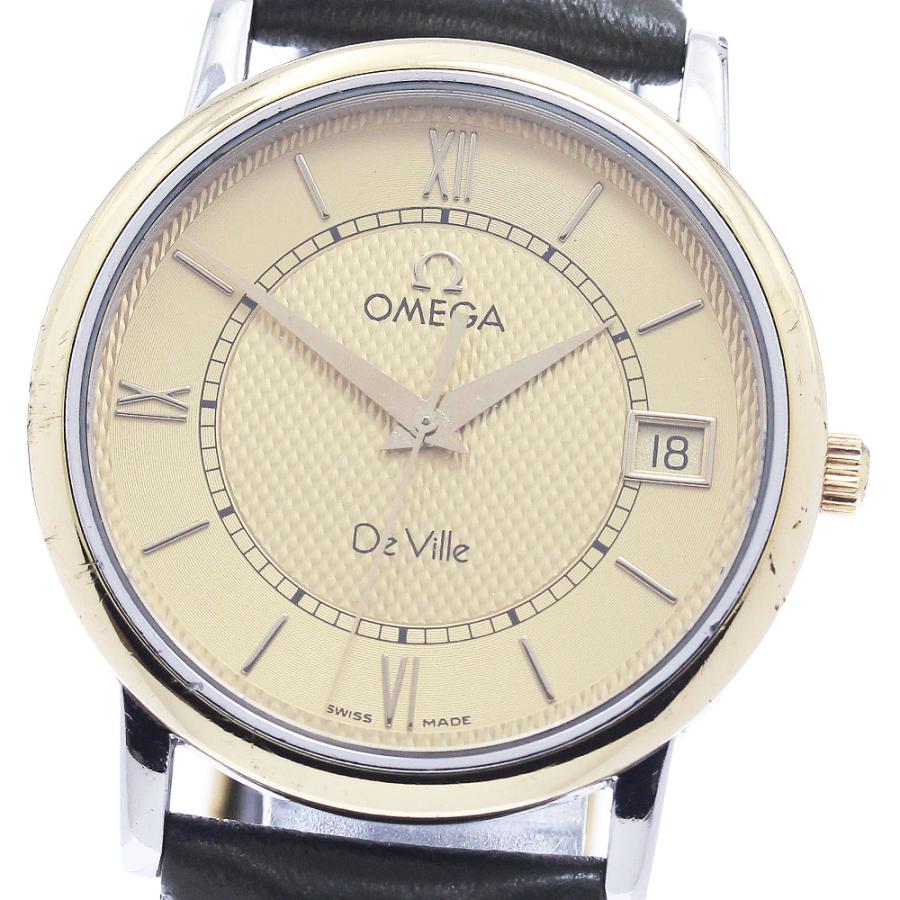 オメガ デビル プレステージ  クォーツ メンズ 【中古】 OMEGA（オメガ） デビル プレステージ デイト クォーツ メンズ _968218