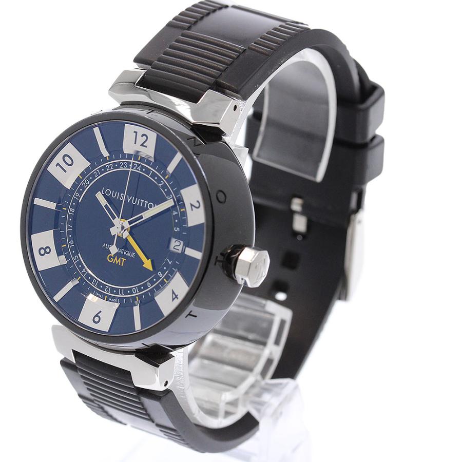 ルイヴィトン Q113K タンブール　インブラック GMT 自動巻き　メンズ LOUIS VUITTON（ルイ・ヴィトン） LOUIS VUITTON Q113K タンブールイン