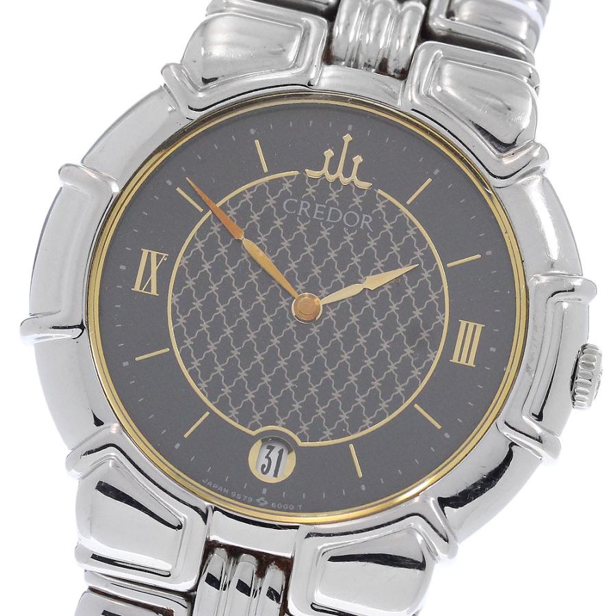 セイコー SEIKO 9579-6050 クレドール デイト クォーツ メンズ _972111 SEIKO（セイコー） SEIKO 9579-6050 クレドール デイト クォーツ