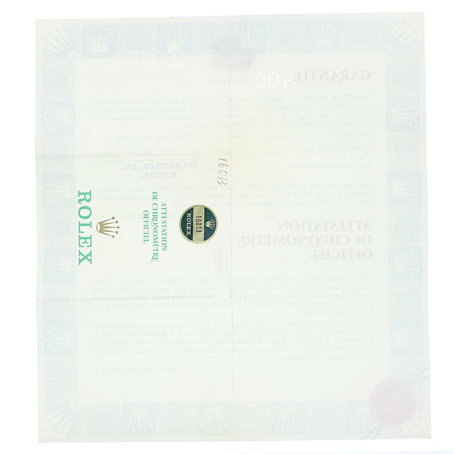 ROLEX ロレックス 16013 保証書 _R-10 : CLOSER Yahoo!ショップ - 通販  