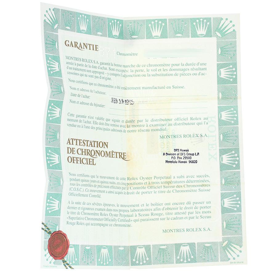 ROLEX ロレックス 16233 保証書 _R-1 : CLOSER Yahoo!ショップ - 通販  