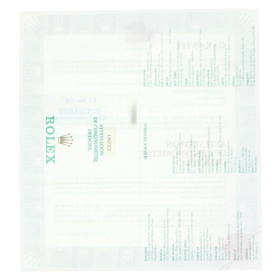 ROLEX ロレックス 16233 保証書 _R-5 : CLOSER Yahoo!ショップ - 通販  