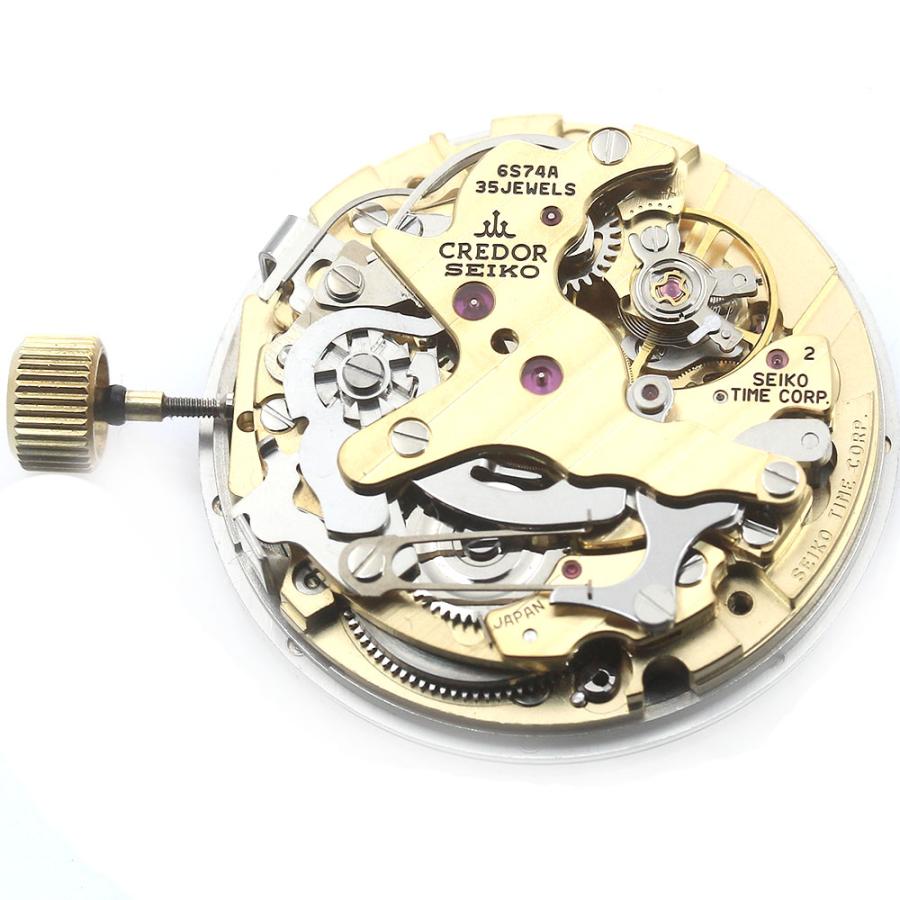 セイコー SEIKO クレドール ムーブメント Cal.6S74A 手巻き メンズ 美品 _S-7の画像