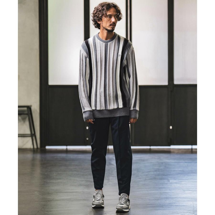 FELKOD x 1minute1second ] stripe crew 【Mountain Research】 neck knit