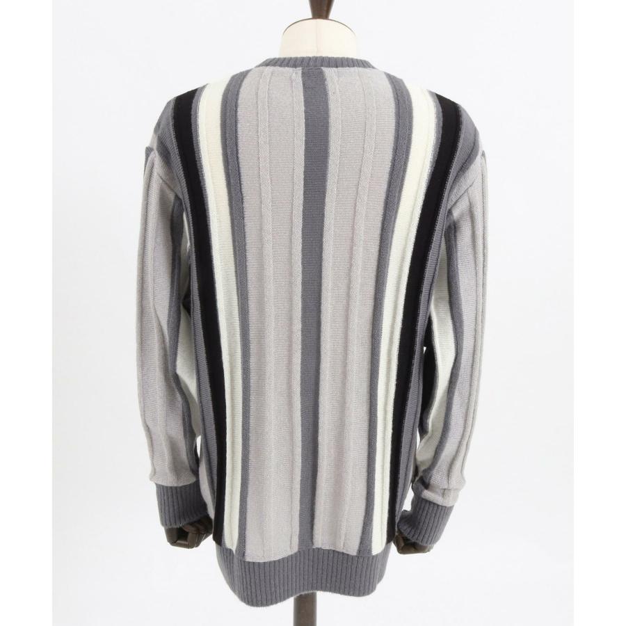 FELKOD x 1minute1second ] stripe crew 【Mountain Research】 neck knit