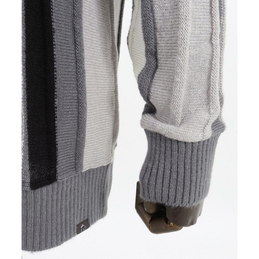 FELKOD x 1minute1second ] stripe crew 【Mountain Research】 neck knit