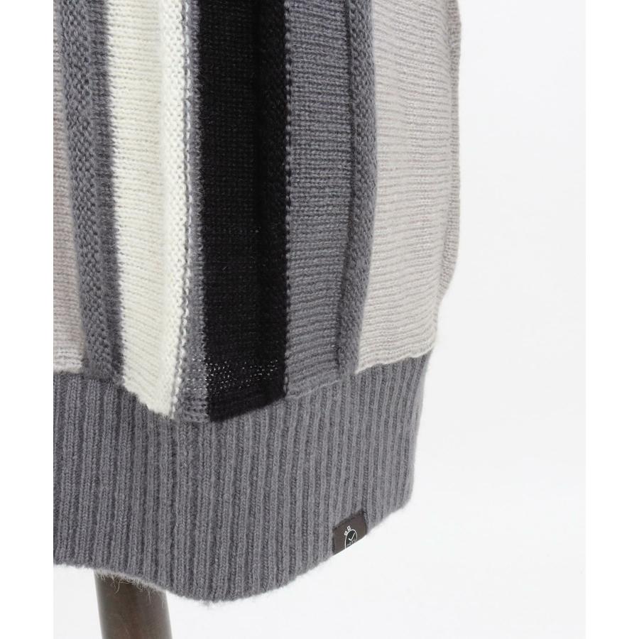 FELKOD x 1minute1second ] stripe crew 【Mountain Research】 neck knit