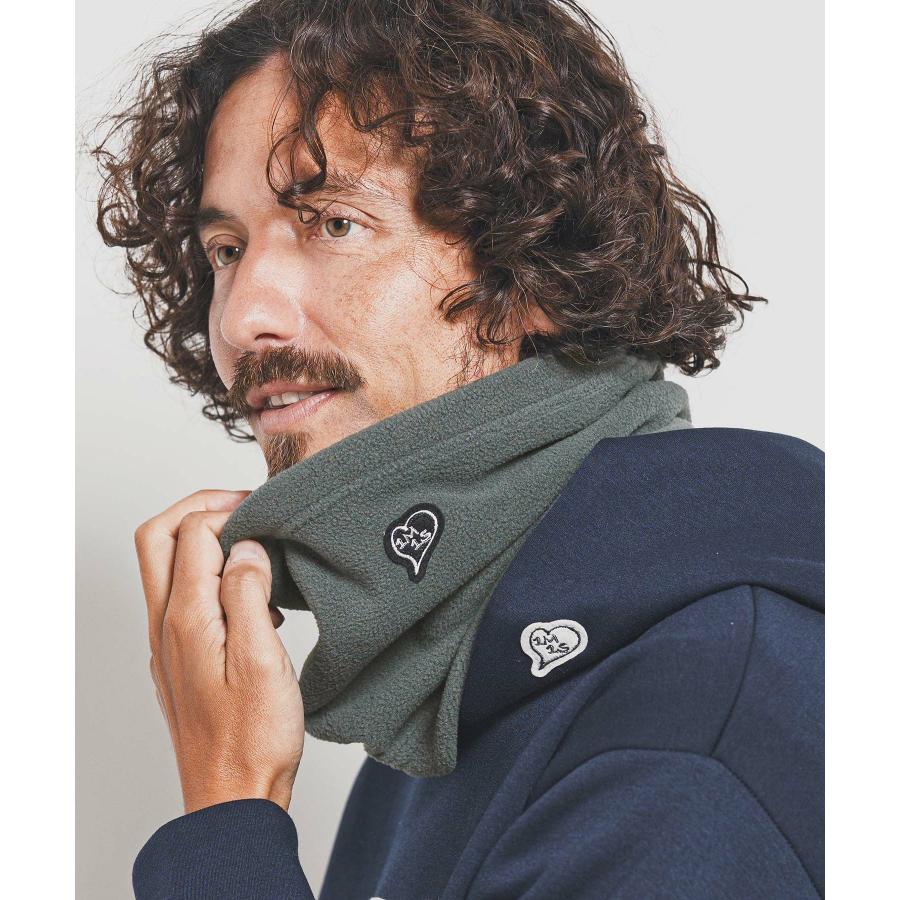 ネックウォーマー neck warmer with heart patch_4