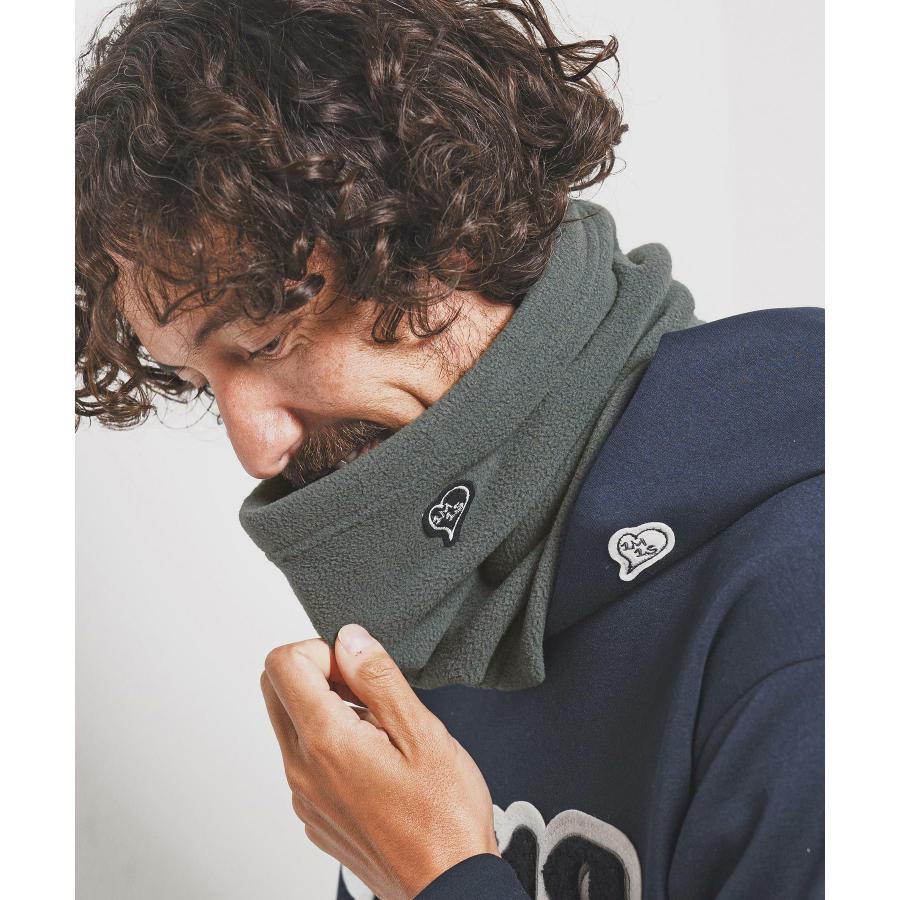 ネックウォーマー neck warmer with heart patch_5