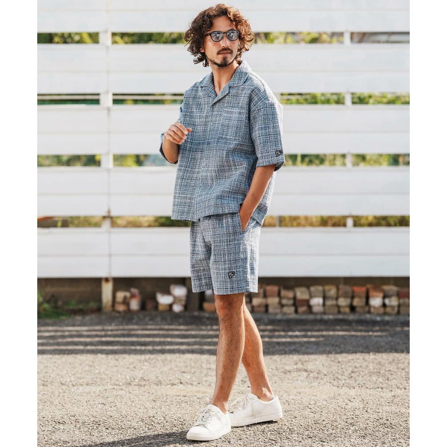 オープンカラーシャツ summer tweed open collar shirtの画像