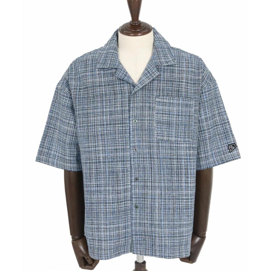 オープンカラーシャツ summer tweed open collar shirtの画像