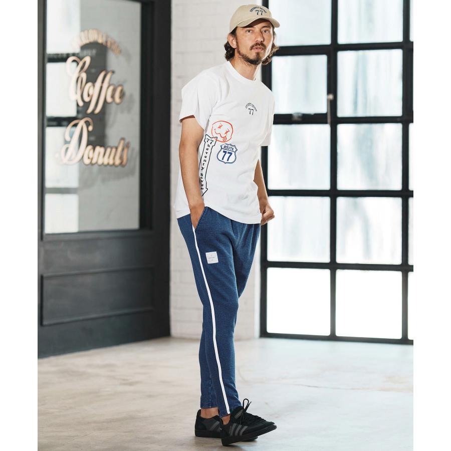 seventy seven 【30%off】denim jersey pants : 1minute1second&77公式