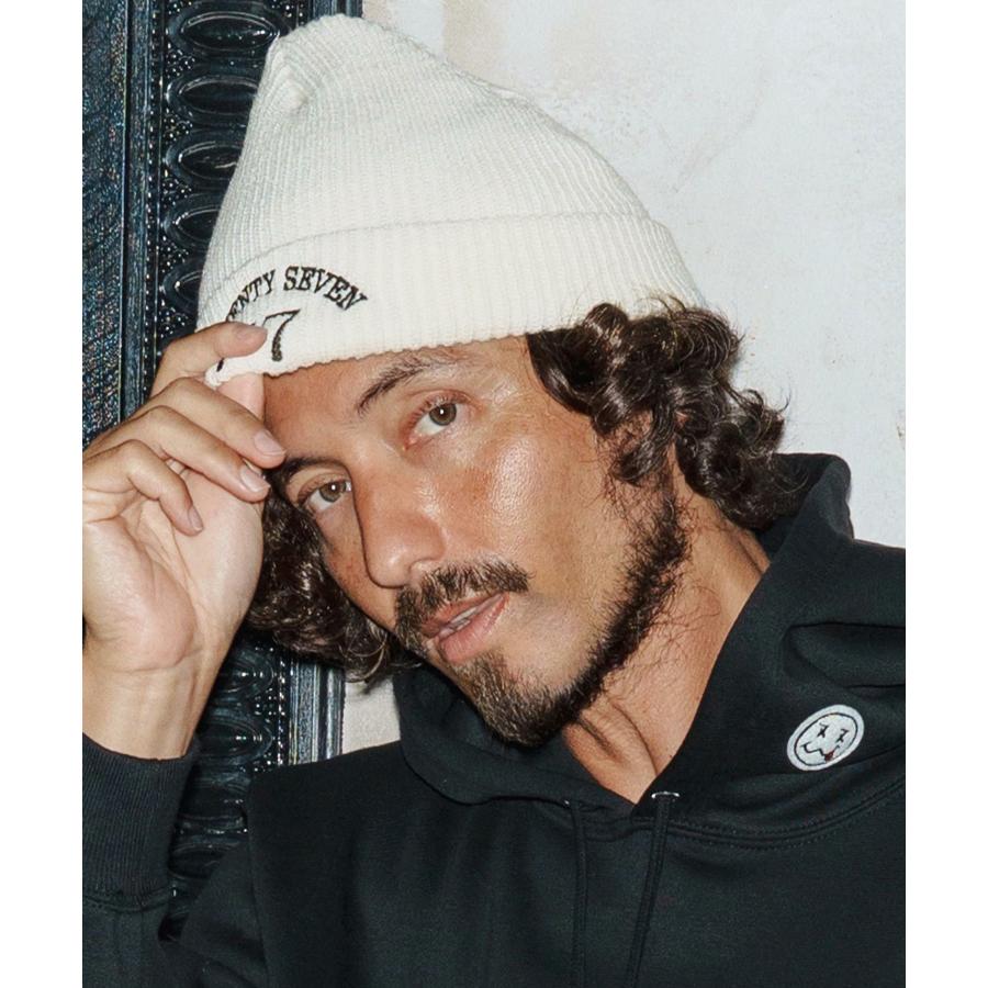seventy seven ニットキャップ embroidery knit cap(77arch