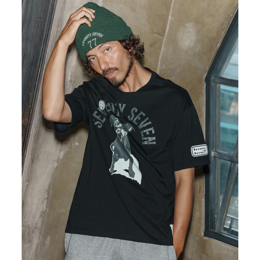 seventy seven ニットキャップ embroidery knit cap(77arch