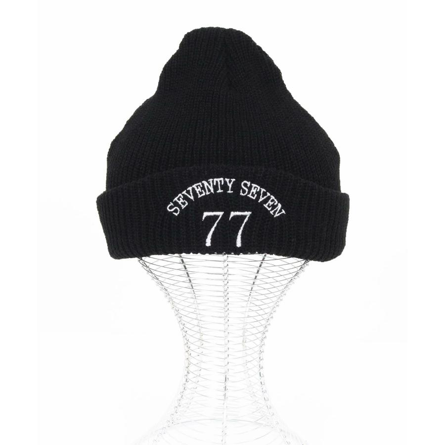 seventy seven ニットキャップ embroidery knit cap(77arch