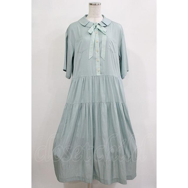 Jane Marple Dans Le Salon / ダブルカラーサリバンドレス ミント