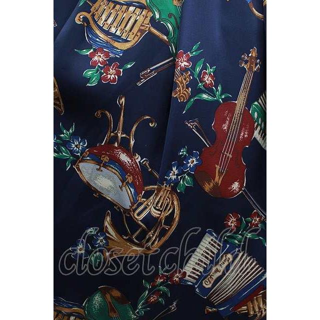 Jane Marple / 楽器ストラップドレス ネイビー H-26-01-18-1038