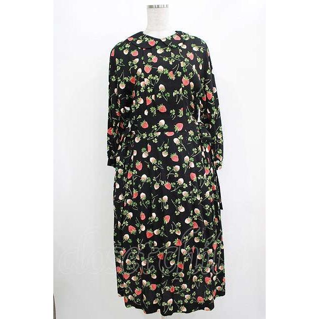 Jane Marple / Fortune garden side ribbon dress M ブラック H-25-10