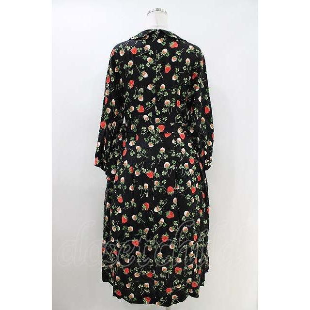 ジェーンマープル　side ribbon dress coat ブラック Jane Marple / Fortune garden side ribbon dress M ブラック H-26-04