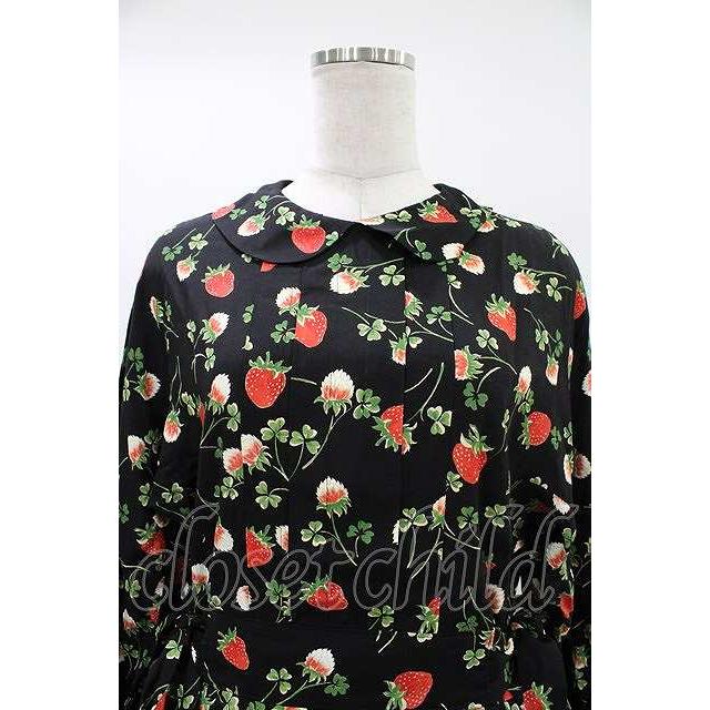 Jane Marple / Fortune garden side ribbon dress M ブラック H-26-04