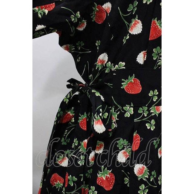 Jane Marple / Fortune garden side ribbon dress M ブラック H-26-04