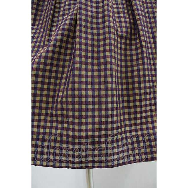 Jane Marple / アンデュラントチェックコレットドレス マゼンタ H-25 