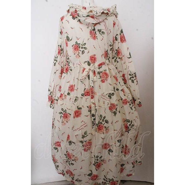 【美品】40周年　ジュビリーセレブレーションプリントフードミディワンピース PINK HOUSE / ☆ジュビリーセレブレーションプリントフードミディ