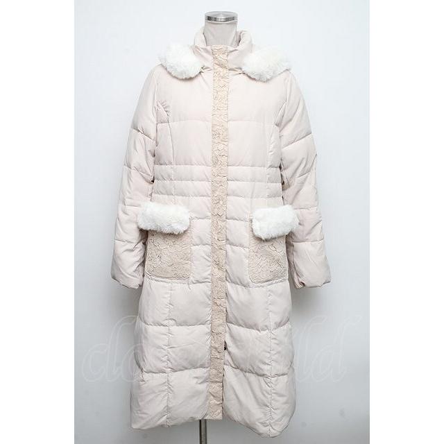 SALE】axes femme / キルティングダウンコート ベージュ S-24-10-13 