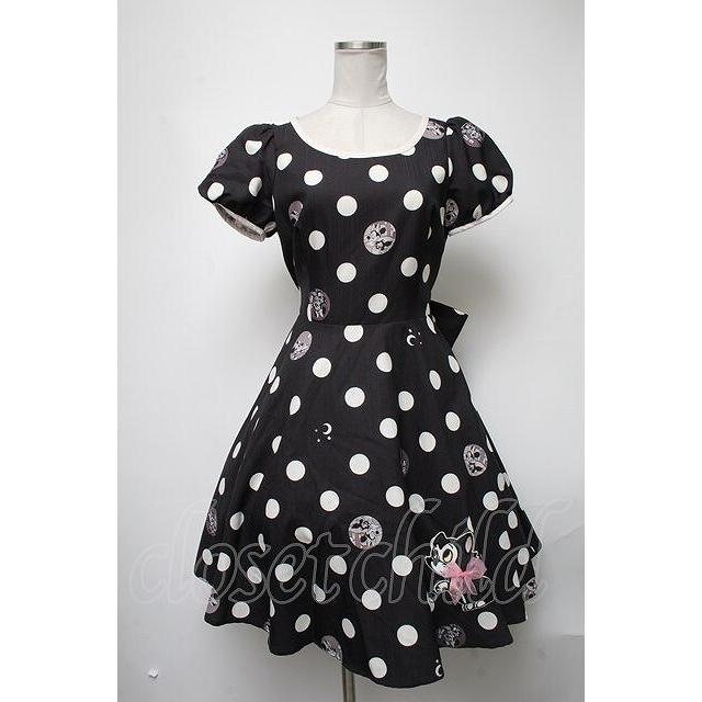 Secret Honey / フィガロ&ミニーワンピース 黒 S-25-02-25-061-CA-OP