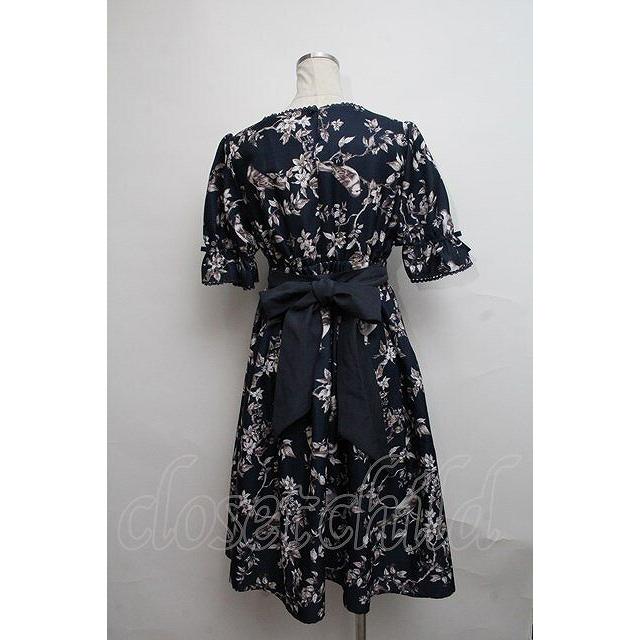 axes femme kawaii ワンピース axes femme Kawaii / カトルオワジヨンワンピース 紺 S-24-08-07-059