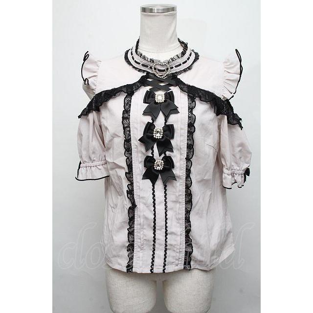 リズリサ 3つリボンハートチョーカーブラウス ピンク