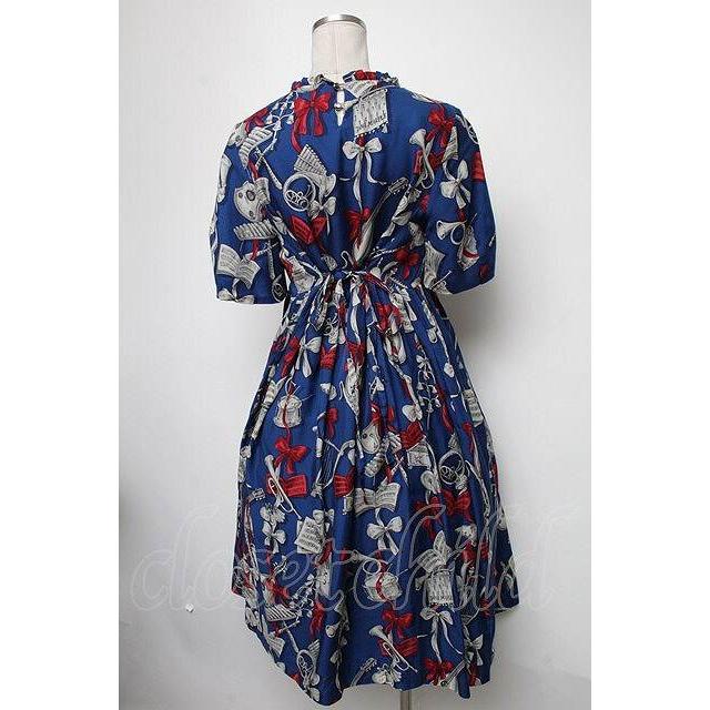 Jane Marple / Pieces of music Dayドレス ブルー S-25-02-15-043-JM