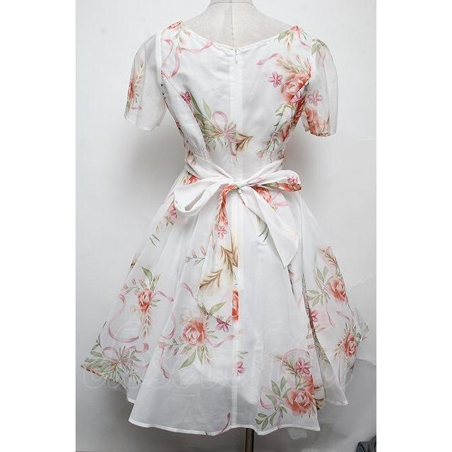 シークレットハニー　美女と野獣　ワンピース　ブーケリボンドレス Secret Honey / ブーケリボン ドレス（美女と野獣ver.) 白 S-25