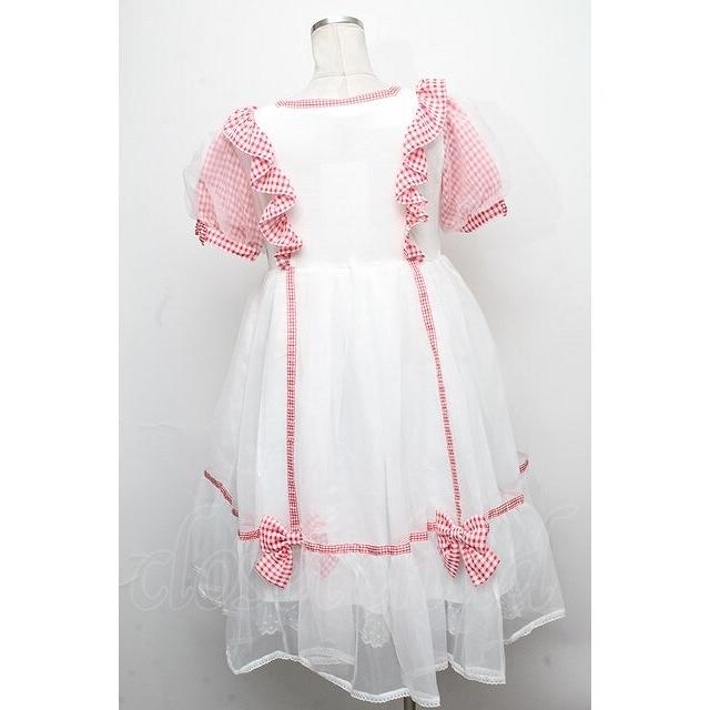 Angelic Pretty / ふんわりパフェワンピース 赤x白 S-24-11-20-056-AP 