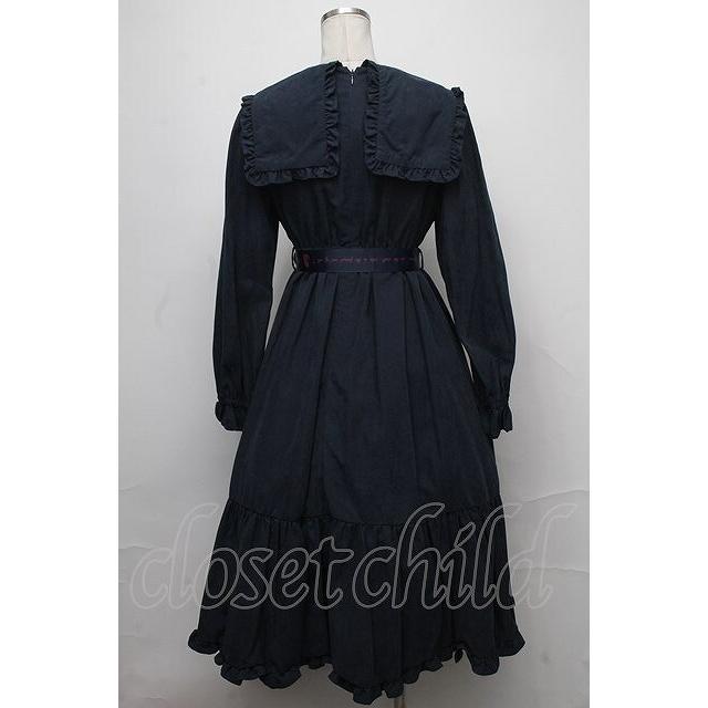 【SALE】Maison de FLEUR / SnowWhiteワンピース 紺 S-25-01-25-052-LO-OP-HR-ZT438_1