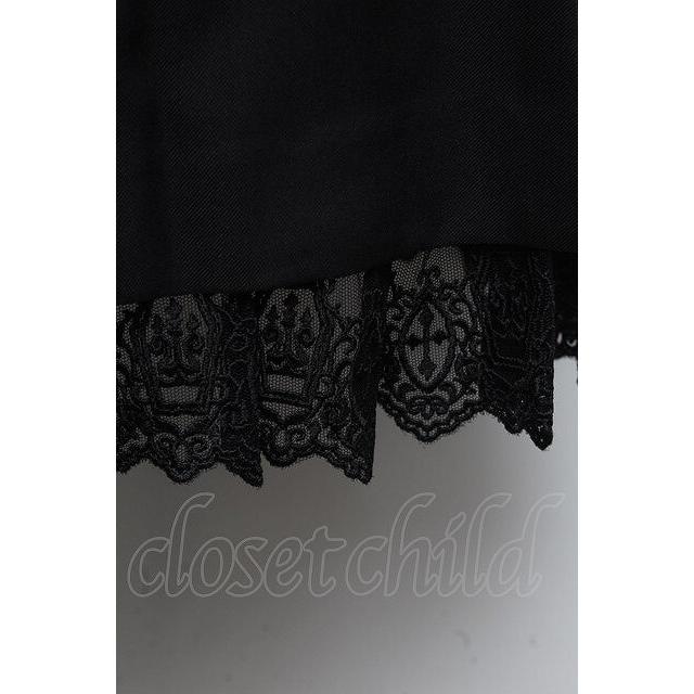 Moi-meme-Moitie / コフィンレースリボンジャンパースカート 黒 S-25