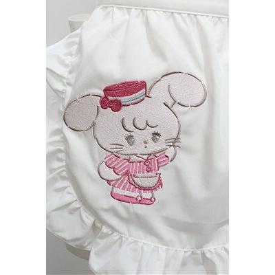 mikko×axesfemme kawaii ジャンスカ エプロン セット axes femme kawaii / mikkoコラボ刺繍エプロン 白 S-26-05-17-1001-AX