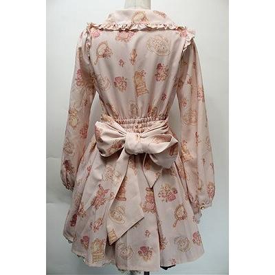 リズリサ マイメロ ピアノ コラボ ワンピース ピンク 新品 LIZ LISA / マイメロディ・マイスウィートピアノコラボ コスメ柄Sweet