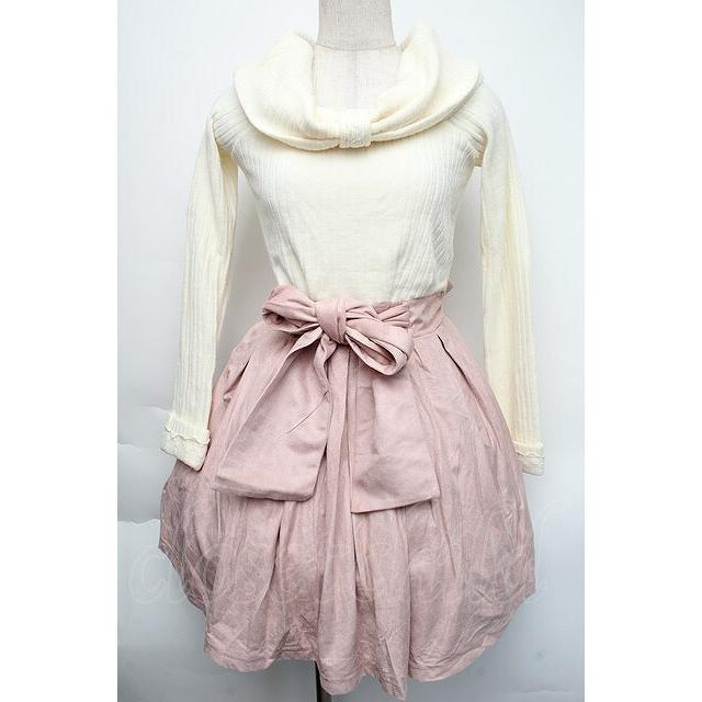 LIZ LISA / ニット切替ワンピース オフxピンク S-25-11-24-031-LO-OP