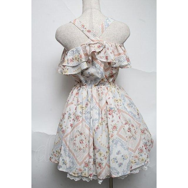 LIZ LISA / 花柄ワンピース オフxブルー S-25-07-03-039-LO-OP