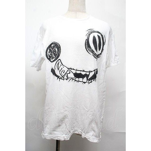 NieR CLOTHING / プリントTシャツ 白 S-25-08-26-010-PU-TO-HR-ZT355