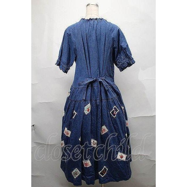 PINK HOUSE×HELLO KITTY ネームワッペン使いワンピース PINK HOUSE / PINK HOUSE×HELLO KITTY ネームワッペン使いワンピース