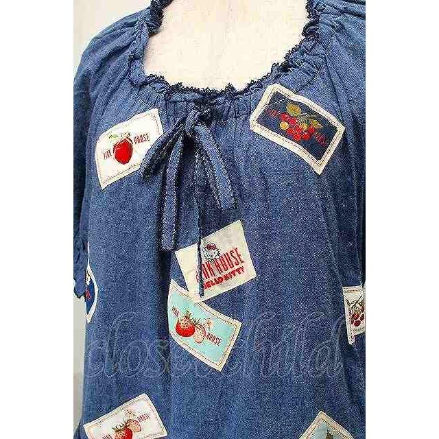 PINK HOUSE / PINK HOUSE×HELLO KITTY ネームワッペン使いワンピース